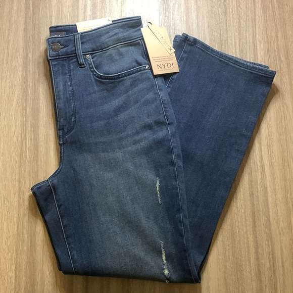 NYDJ Denim - NWT NYDJ High Rise Marilyn Straight Leg Ankle Denim Jeans Size 6